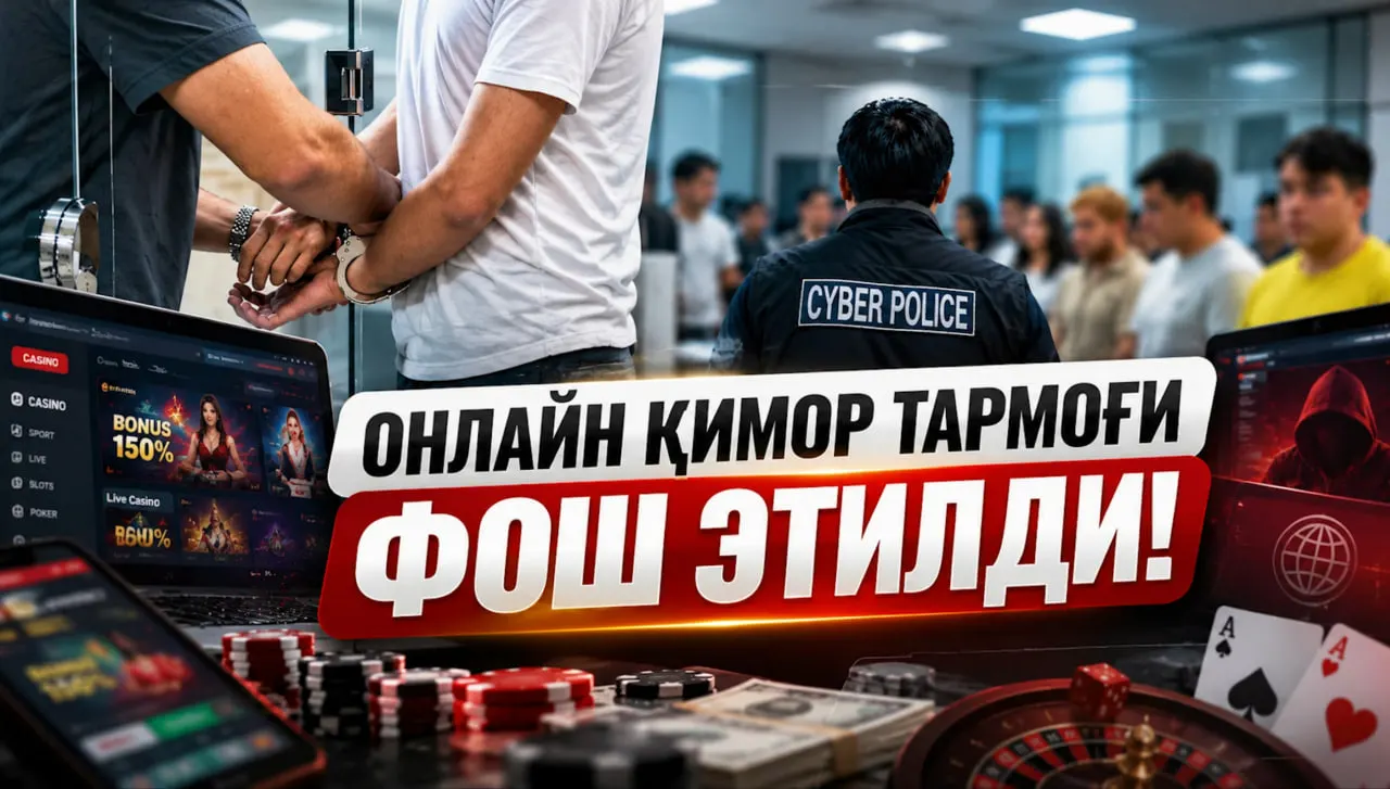 В Ташкене пресечена деятельность преступной группы, обслуживавшей онлайн-гемблинг