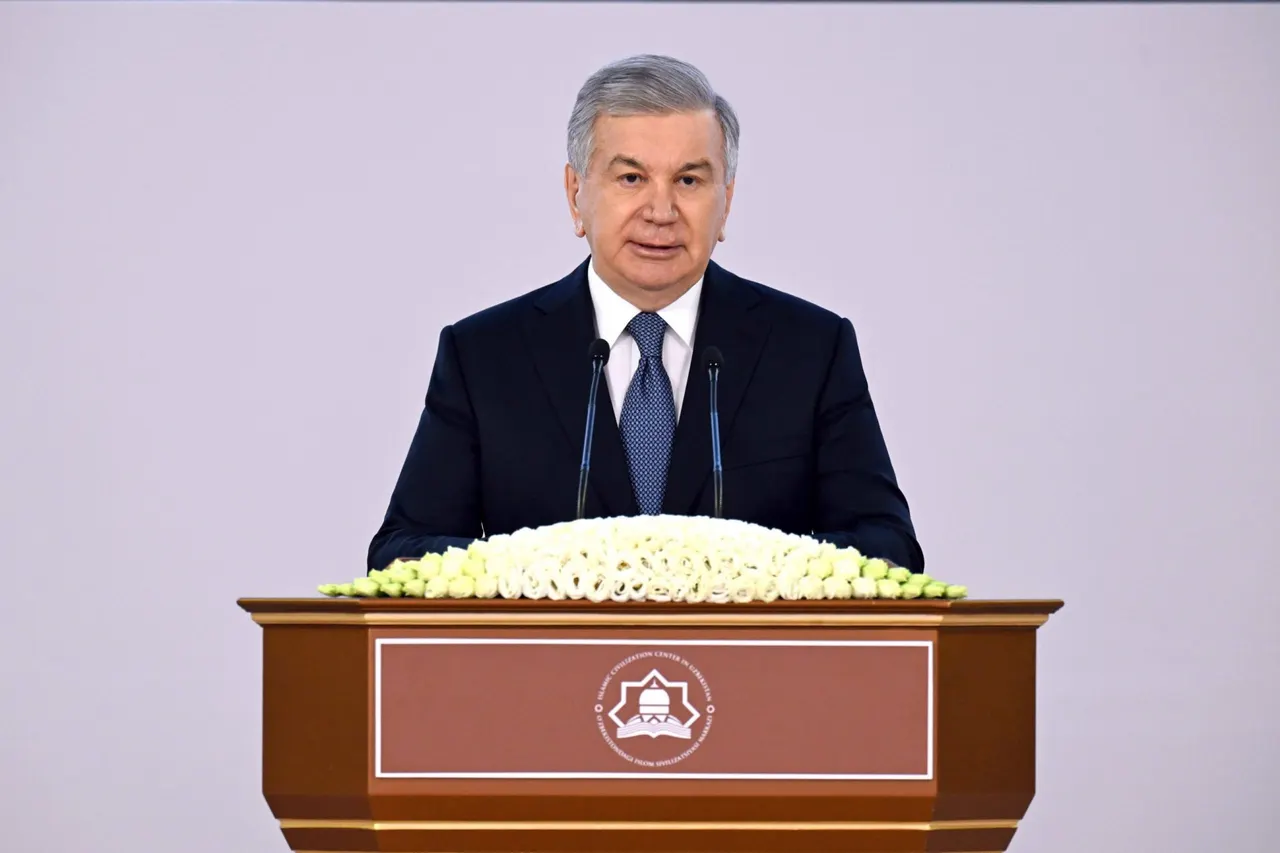 President Shavkat Mirziyoyev delivered a speech at the opening ceremony of the Center for Islamic Civilization. Alisher Usmanov also attended the ceremony